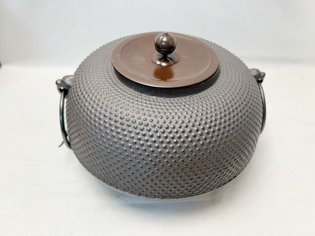 ほぼ未使用 茶道具 黒真塗紅鉢型 野々田商店 電熱器 清光造 蒲団釜 釜