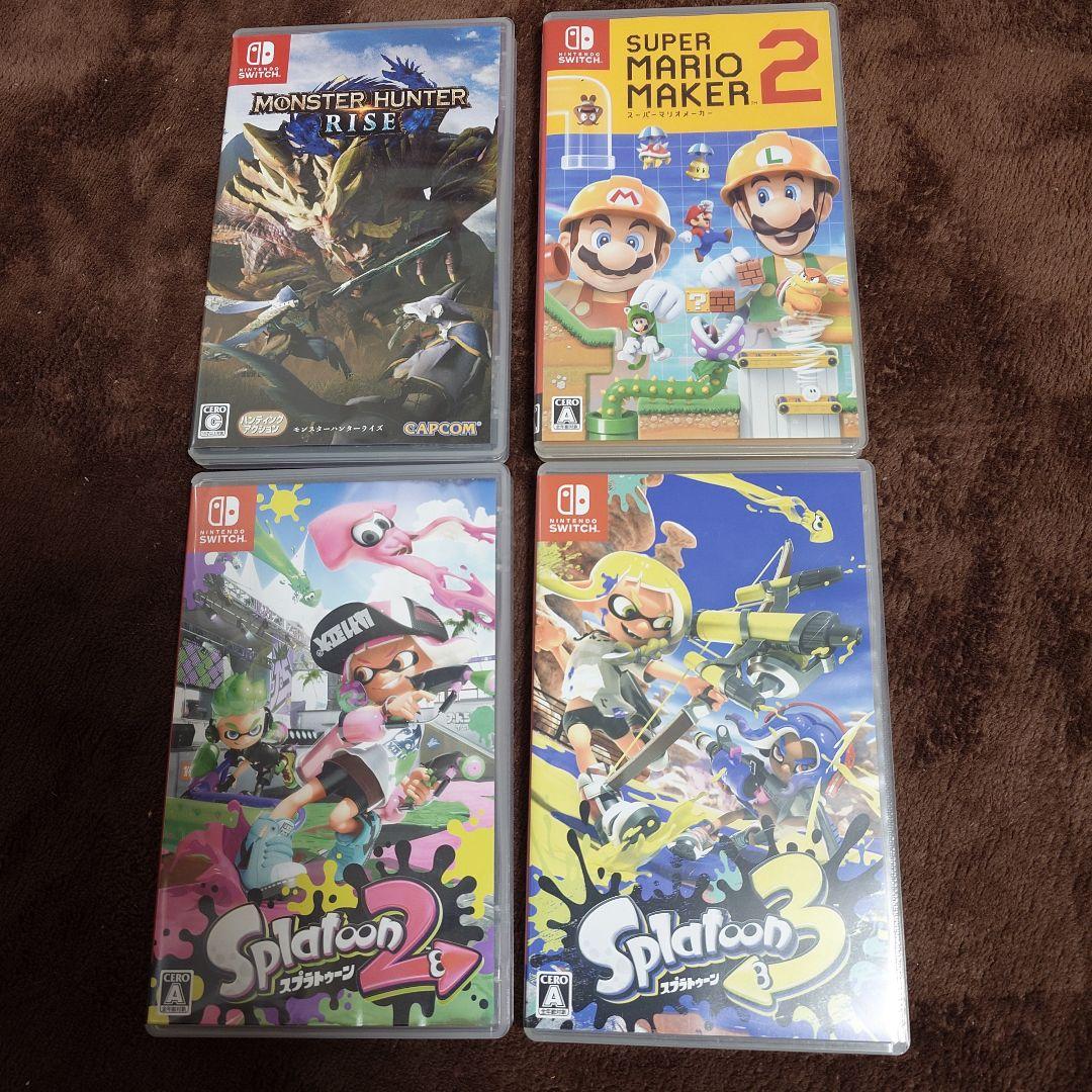 Switch 本体 プロコン2台 有線コントローラー ソフト4本 各種セット