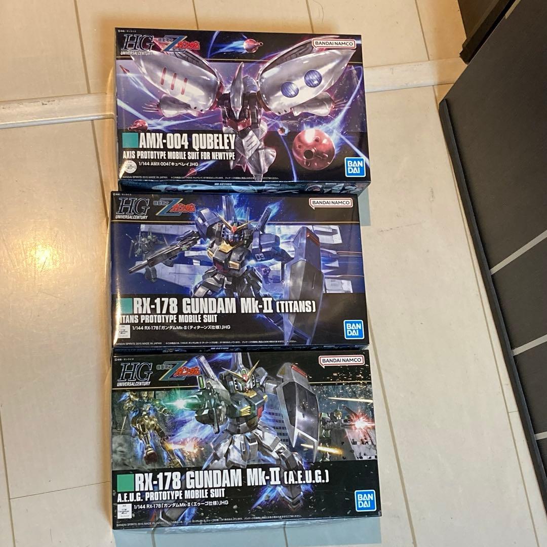 HGガンプラ3点セット 未組立 1/144 Zガンダム - メルカリ