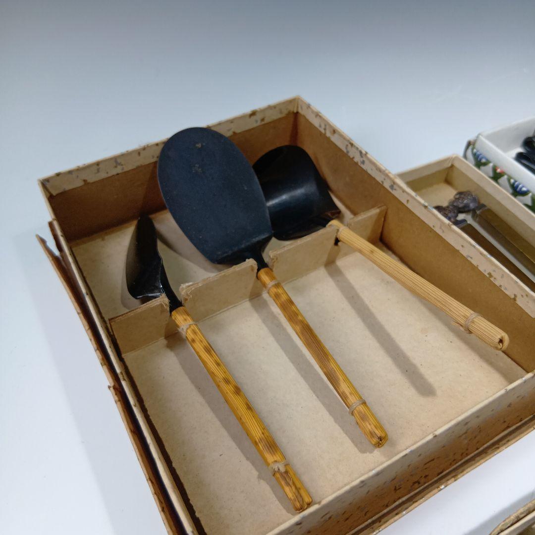 茶道具 火箸4個 灰匙5個 おまとめ TM/ 茶道具・灰道具おまとめ