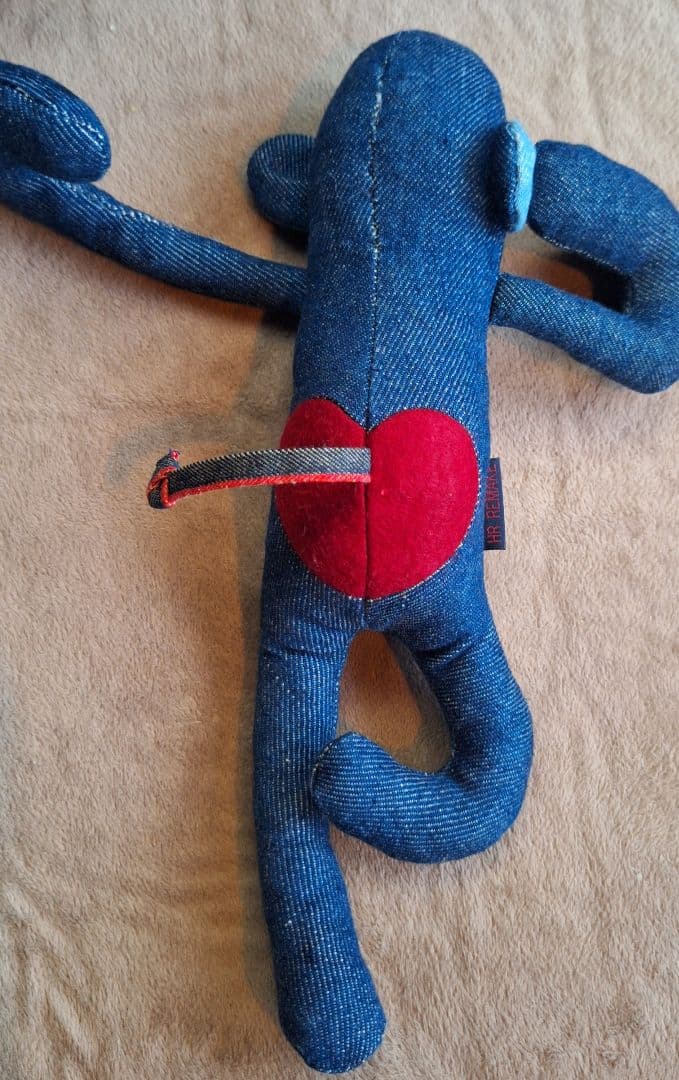 ハリウッドランチマーケット干支　さるデニム　ターコイBLUEBLUE 聖林公司