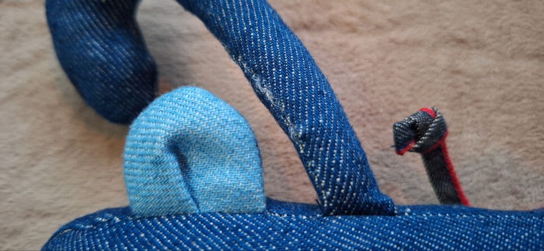 ハリウッドランチマーケット干支　さるデニム　ターコイBLUEBLUE 聖林公司