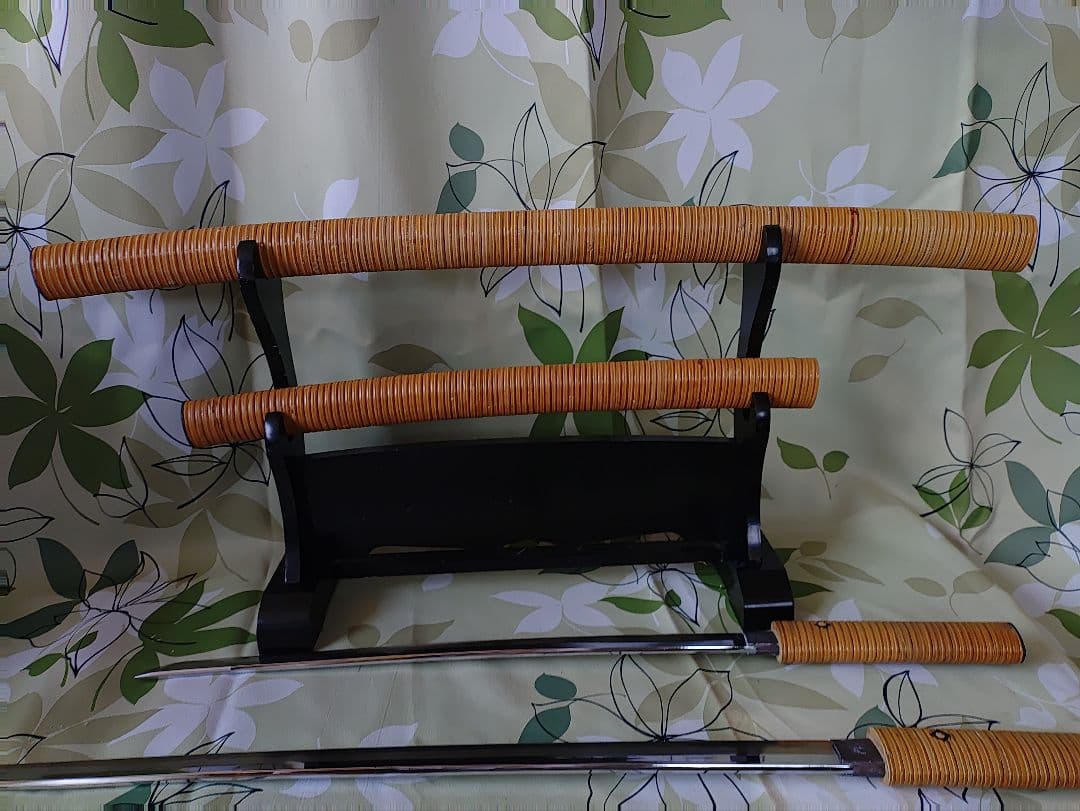 白鞘藤巻　模造刀　模擬刀　居合刀　美術刀　鑑賞刀　野武士　山賊