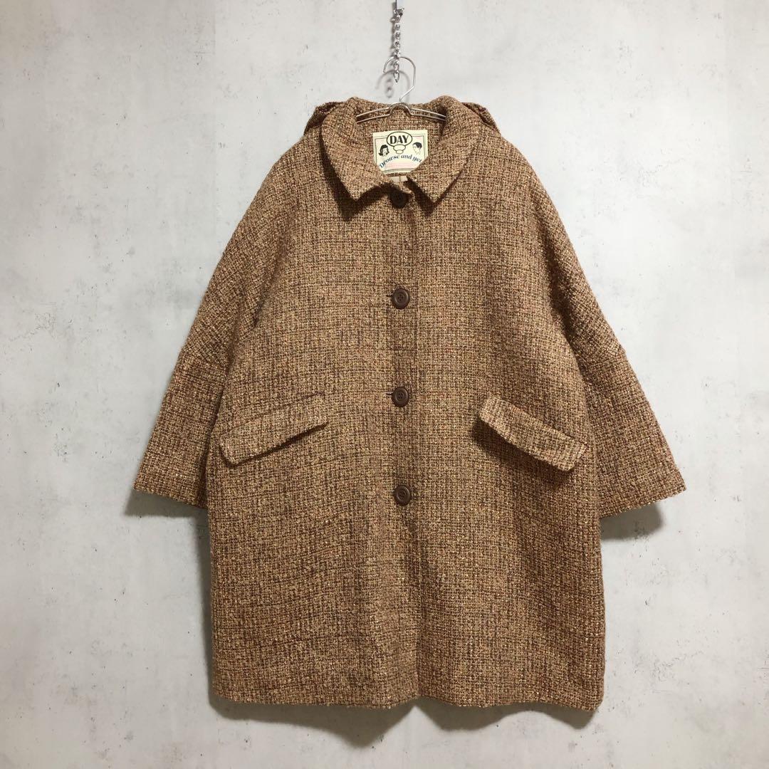 Drowse and yet バックリボン ツイードコート 良品