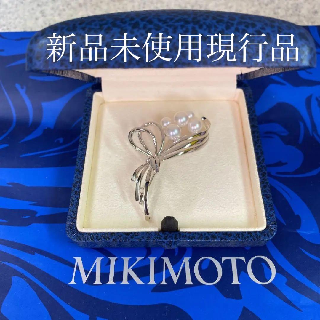 ミキモトパールブローチ シルバー5珠☆花束☆新品未使用現行品☆