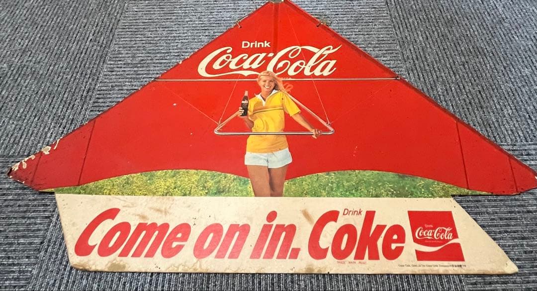 コカコーラ 吊り下げ ペナント看板 昭和レトロ