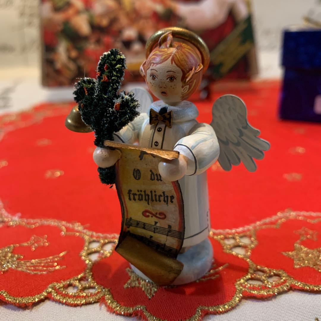 ドイツ製 木製人形 ケーテウォルファルト社の限定クリスマスベル持つ