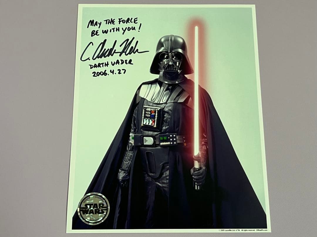 スターウォーズ 直筆サイン ダース・ベイダー C.アンドリュー