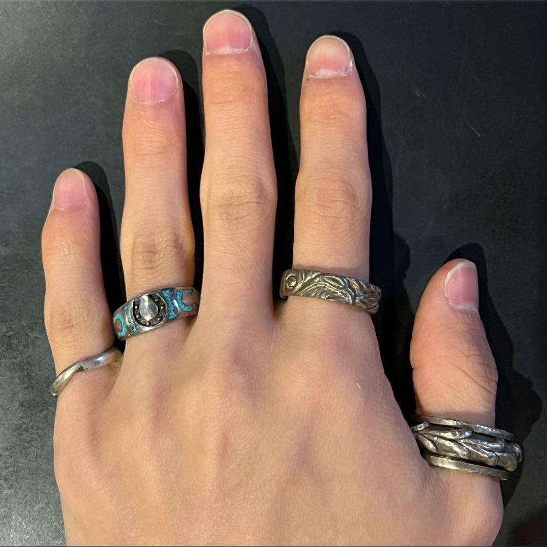 USA MADE SILVER925 SWIRL RING/シルバー/リング