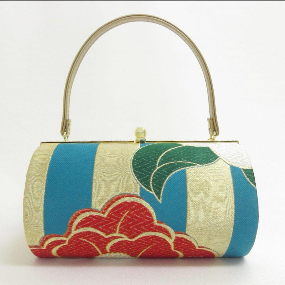 高級帯地使用 草履バッグセット　厚底