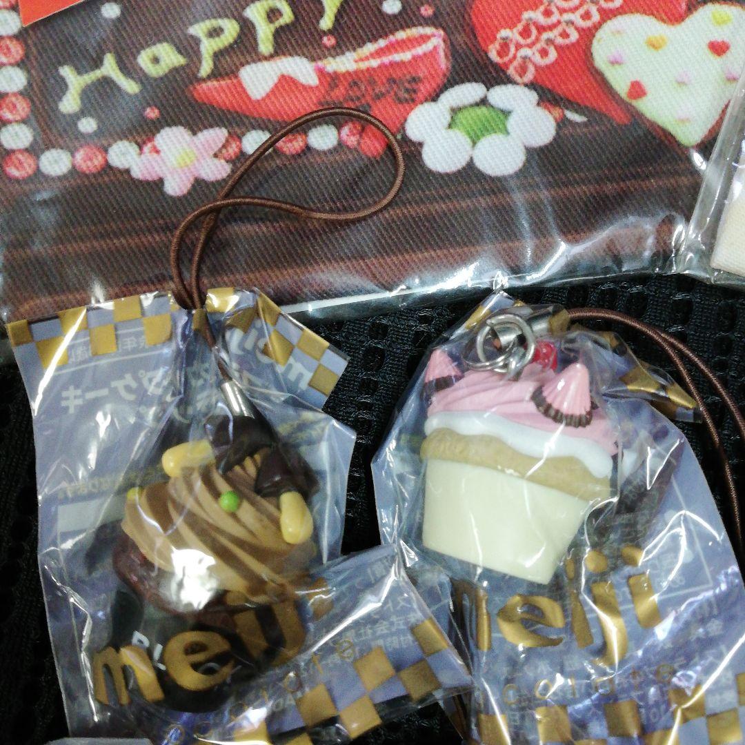 明治製菓meiji スイーツケーキデコチョコストラップ マルチケース非売品