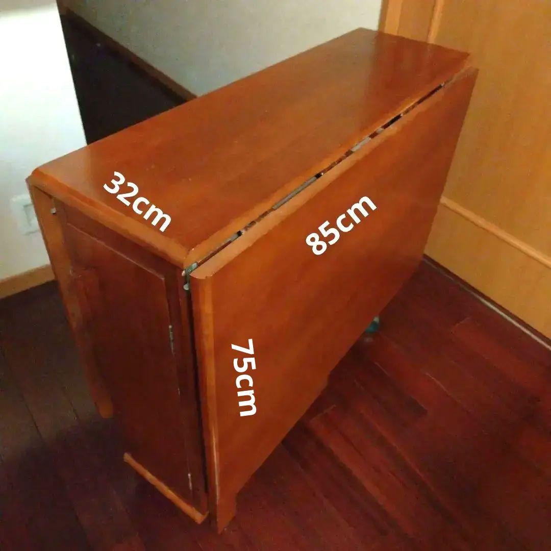 【ひよひよ】天然木 折りたたみ式 バタフライ ダイニングテーブル 送料無料