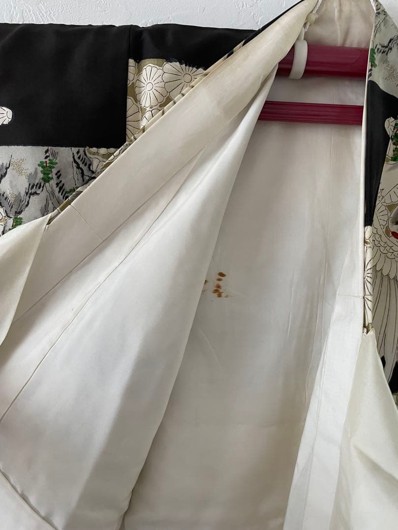 七五三　３歳　正絹　アンティークお着物セット