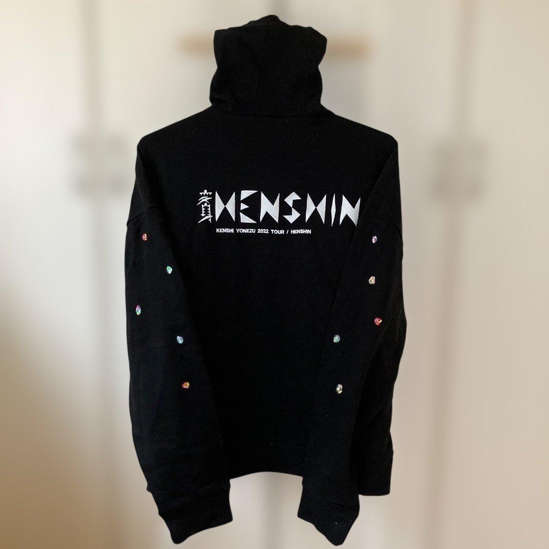 ビジューあり】米津玄師 '22 変身 宝石パーカー / BLACK XLサイズ
