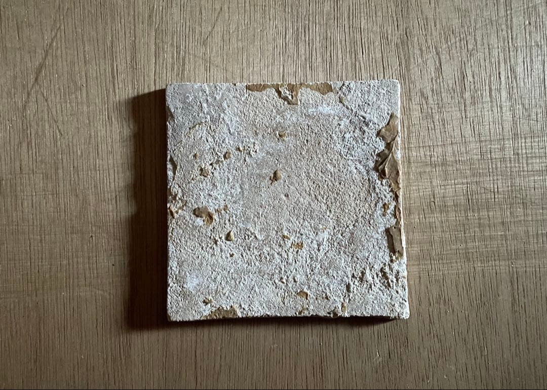 17世紀 色絵デルフトタイル 鳥 オランダ /デルフト 骨董 古道具 染め付け