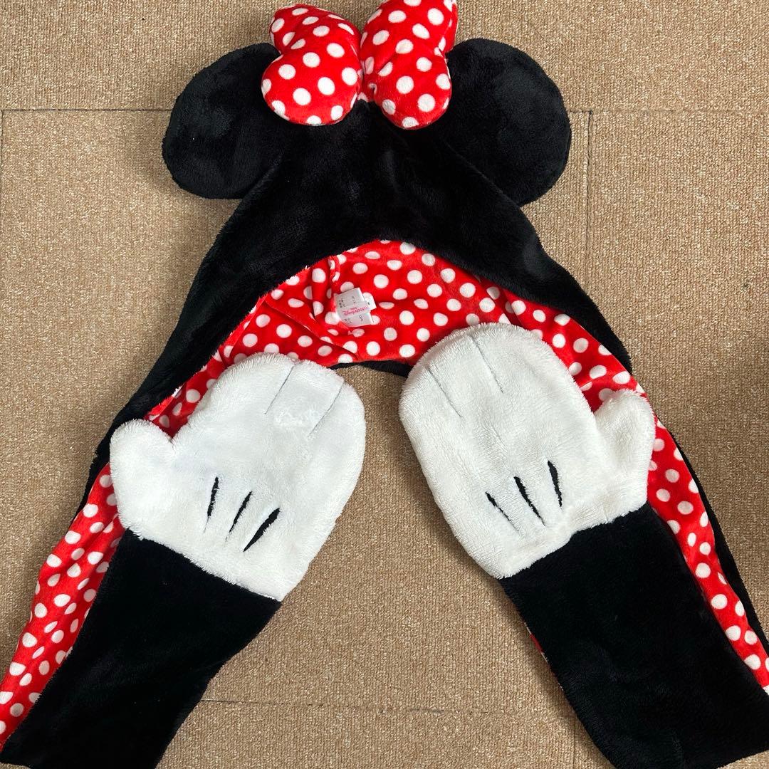 ディズニー ミニー マフラーキャップ - メルカリ