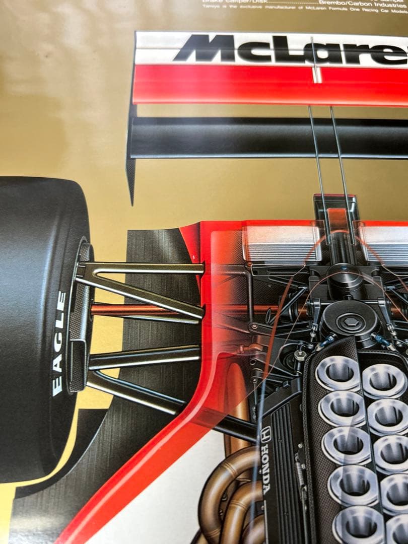 限定値下】タミヤF1 マクラーレン MP4/ 大判 ポスター アイルトン