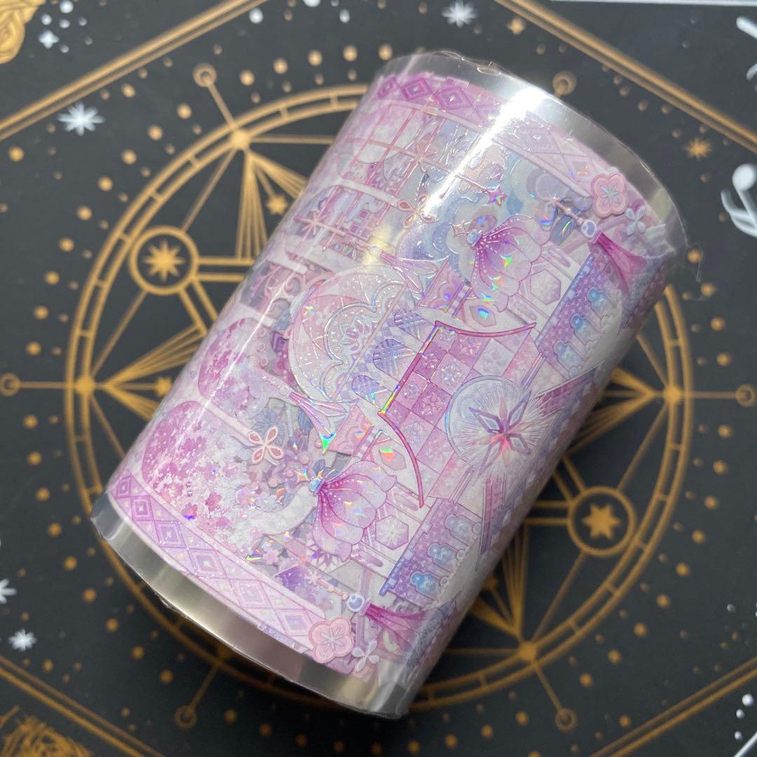 【8890】海外　マステ　3/5/巻　貝殻光マスキングテープ　舞踏会　装飾系