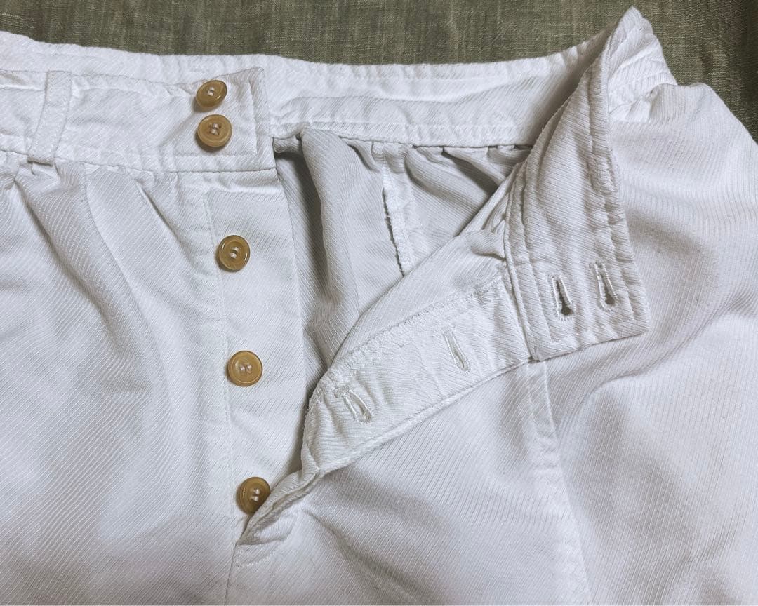 COMME des GARCONS 変形サルエルパンツホワイトS