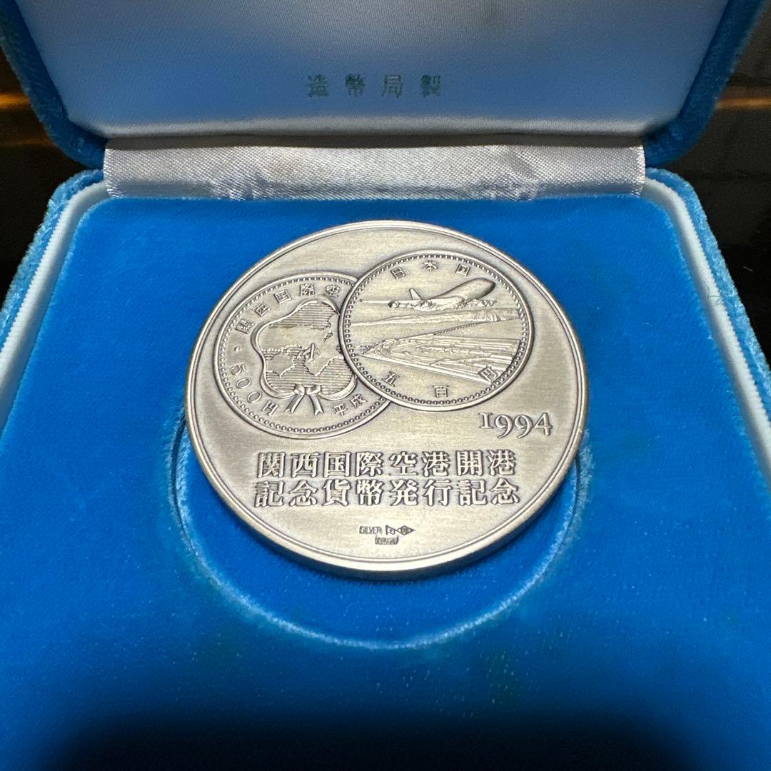 j*n様 関西国際空港 開港記念貨幣 発行記念 純銀 メダル 120g j