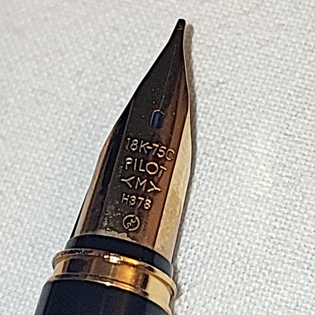 PILOT パイロット 1976年製 18金 ゴールド 蝕刻 中字 M - メルカリ