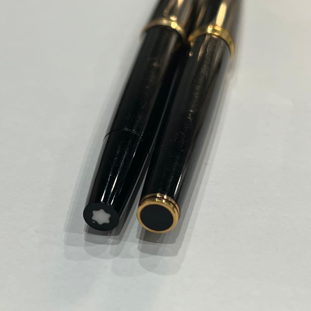 モンブラン+パイロット万年筆 2本セット ペン先k18 MONTBLANC 文房具