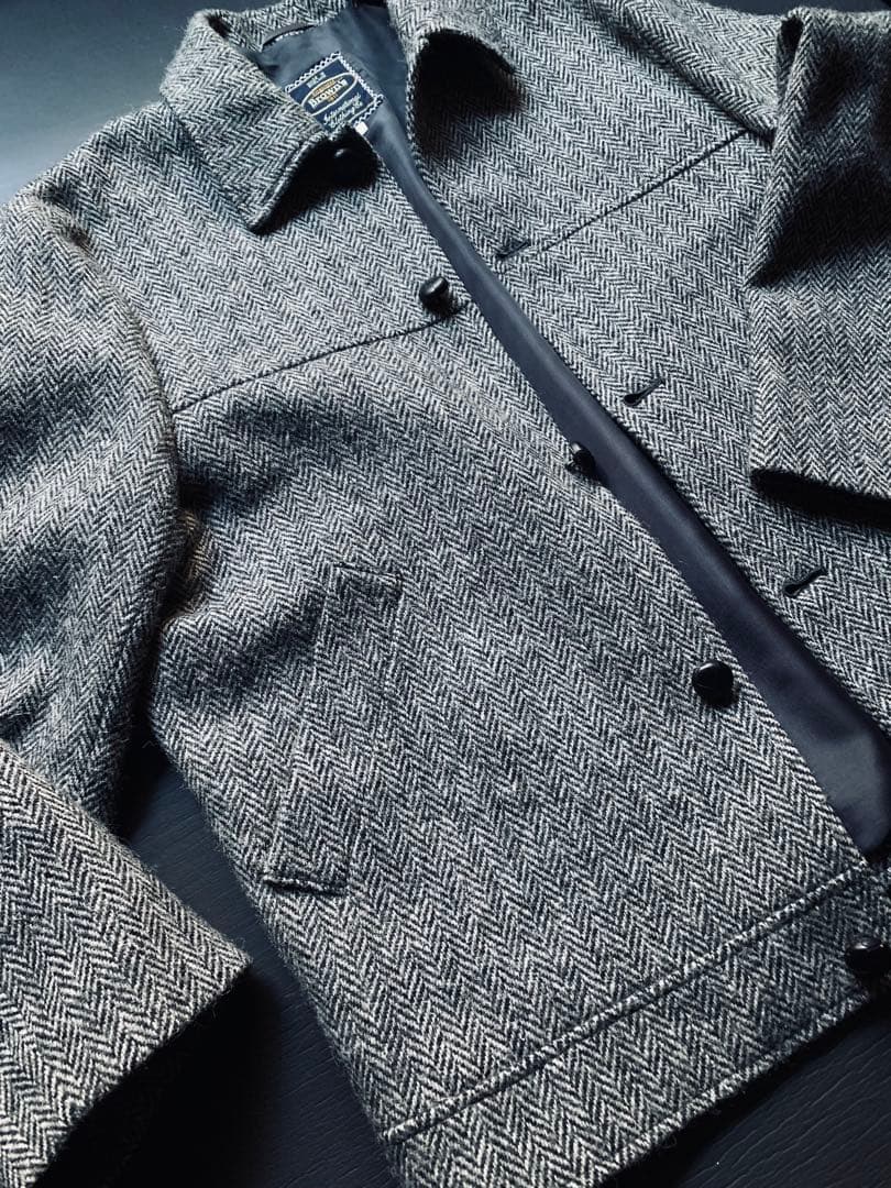 Brown's ヘリンボーンジャケット ハリスツイード生地の英国製 カスタム