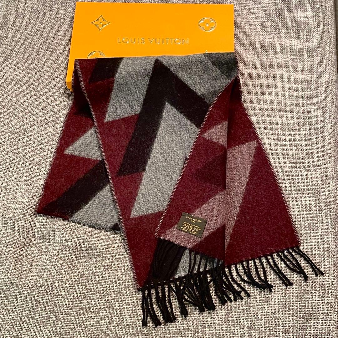 ルイヴィトン エシャルプ アンフィニットV カシミヤ混 マフラー マルチ