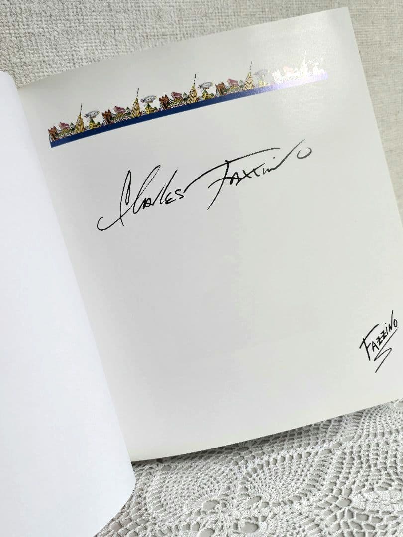 【希少】チャールズ ファジーノ 3Dアート ブローチ イラスト集 3点セット