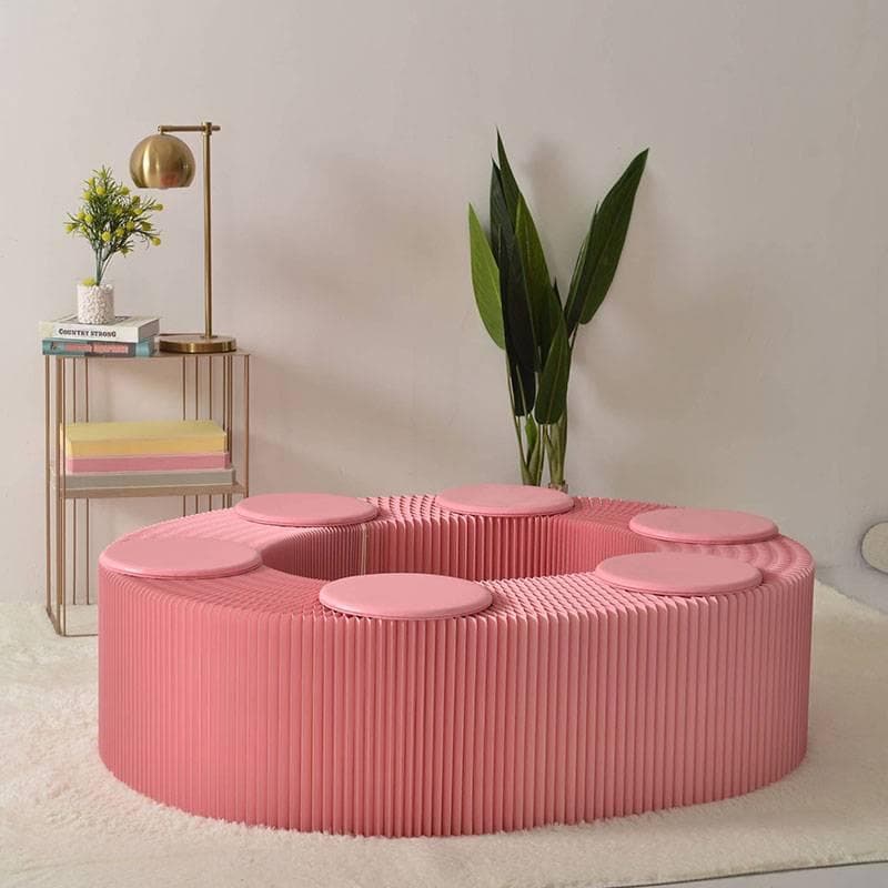 折り畳み伸縮ベンチレッド高さ40㎝長さ2.5m持ち運び可能ダイニング待合室