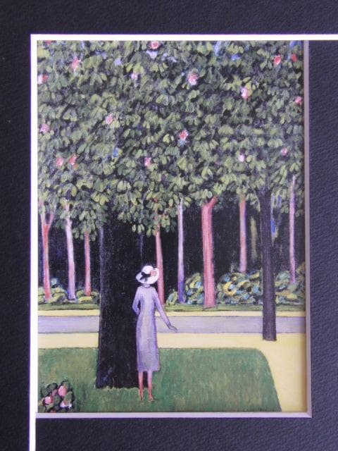 カシニョール（Cassigneul）、マロニエの木、希少な画集より