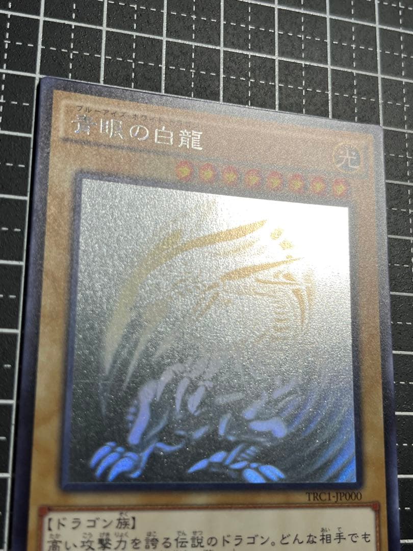遊戯王/青眼の白龍/ホロ/極美/TRC