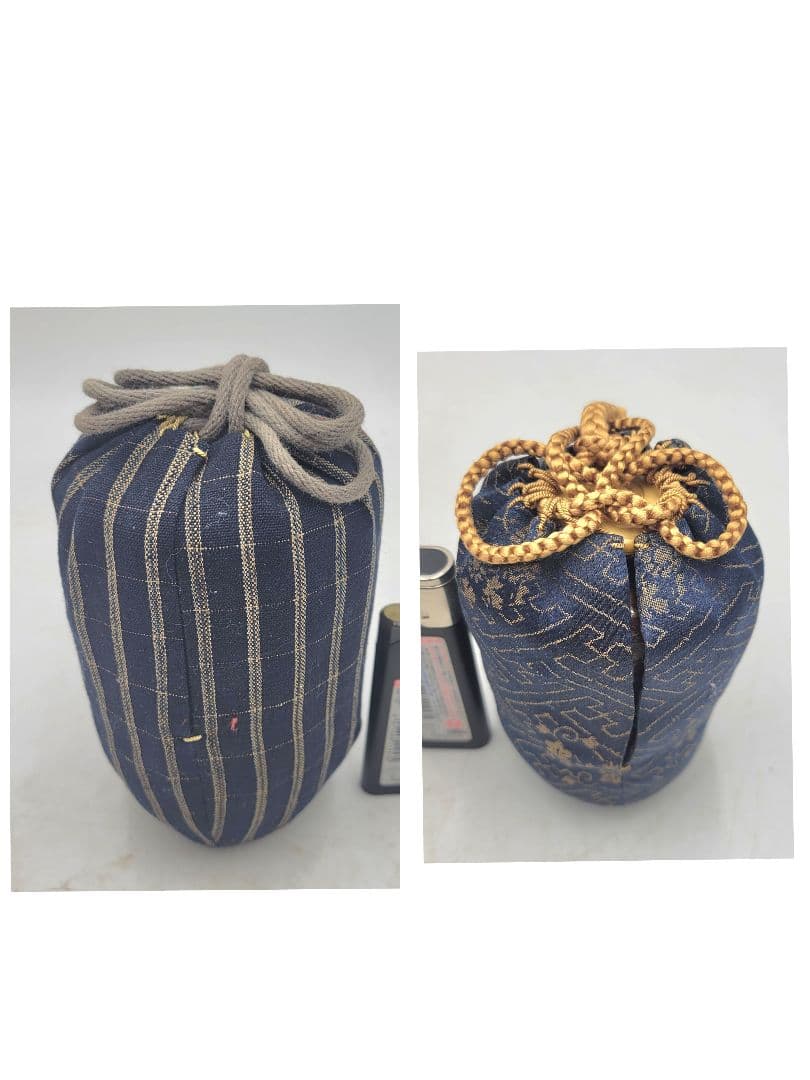 膳所焼 茶入れ 挽家 仕服 合わせ箱 時代物 茶道具 骨董品、美術品