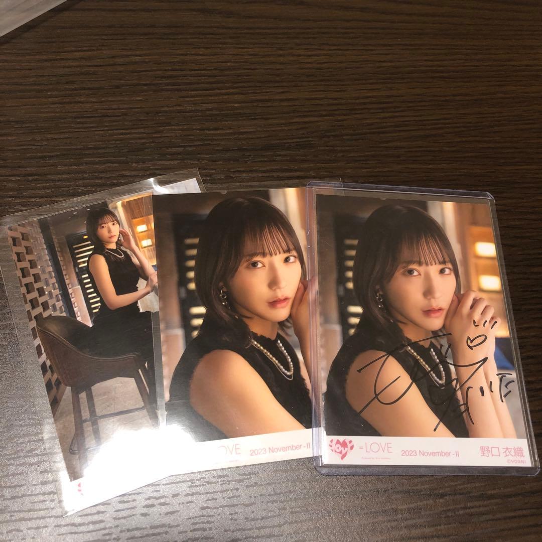 野口衣織 ラストノートしか知らない 生写真 直筆 コンプ セット t*i様