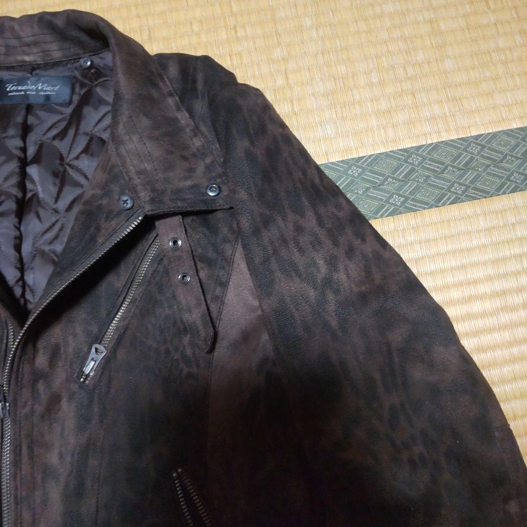 トルネードマート/LLサイズ/レオパード柄/シングルライダースジャケット/