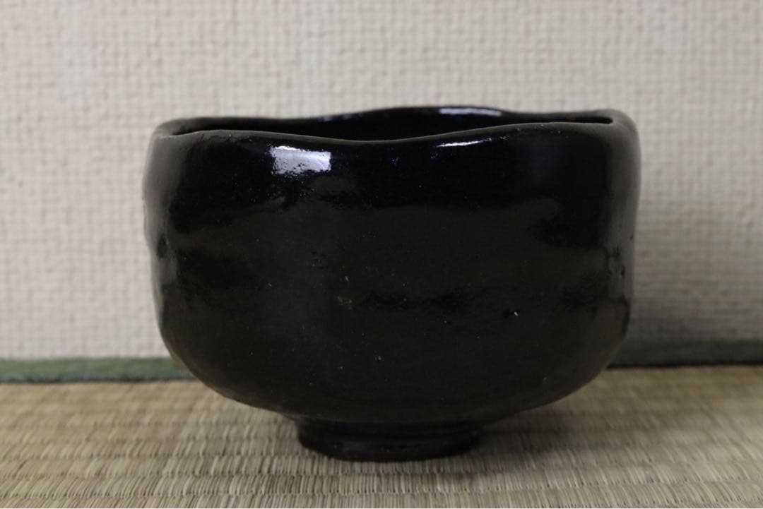楽吉左衛門 旦入作 黒茶碗 碌々斎 花押 銘 書付箱 共箱 二重箱 - メルカリ
