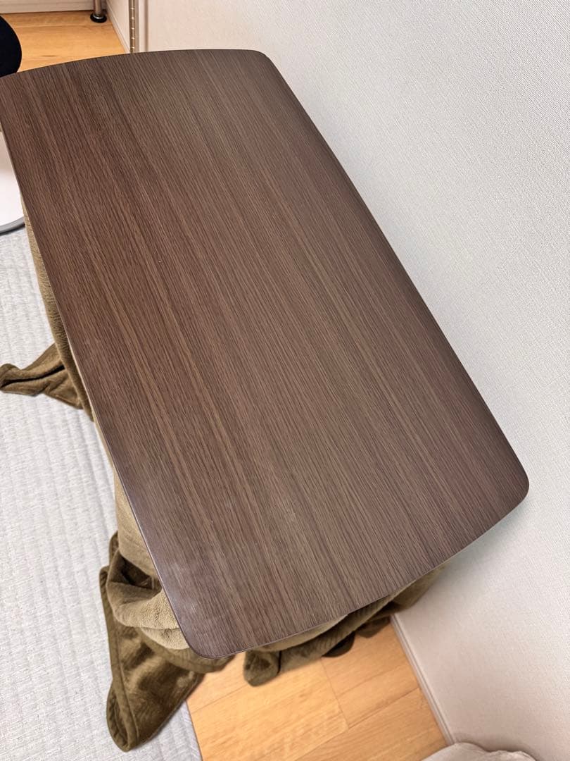 山善 こたつデスク1人用 パーソナルコタツGDX-F75(DB)-F