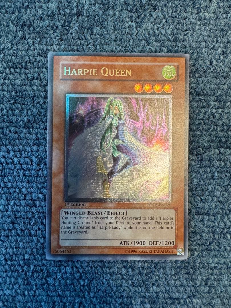 遊戯王 英語版 北米 ハーピィ・クイーン 1st レリーフ 遊戯王 ハーピィ