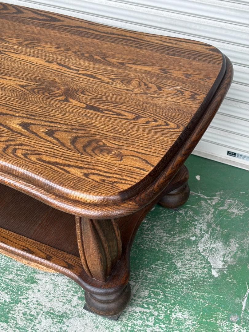 ヴィンテージ センターテーブル オランダ オーク ローテーブル 木製 完成品