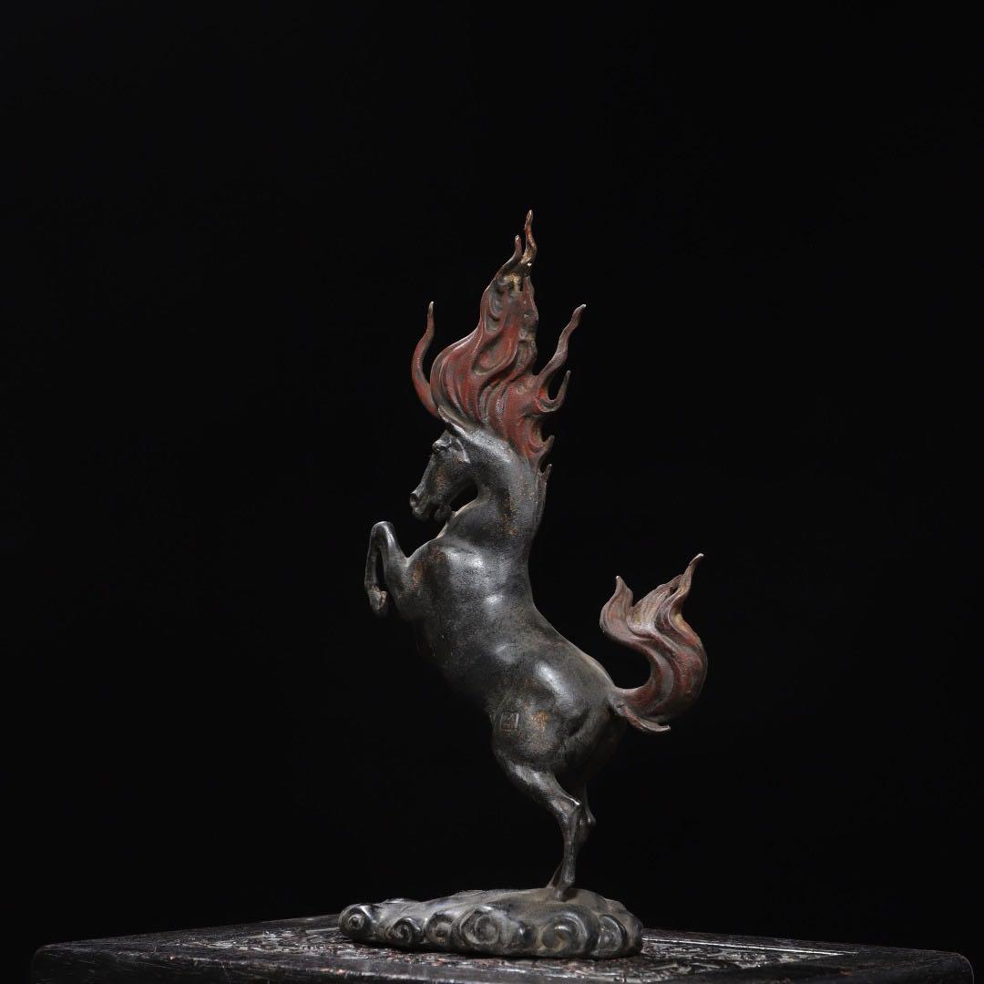 旧蔵　銅製 馬モチーフ文鎮　飾り　置物