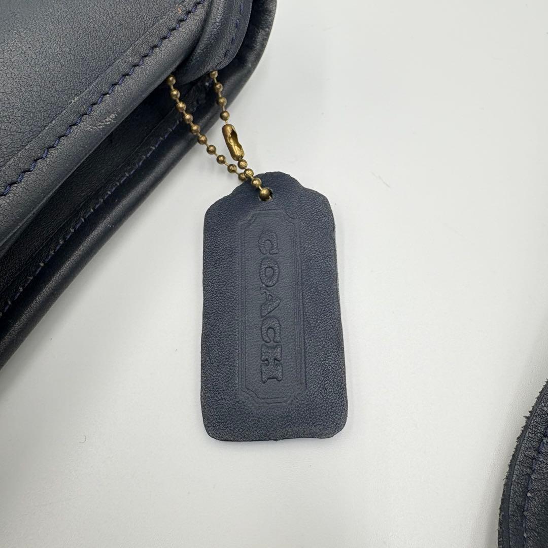 COACH オールドコーチ　9965 ネイビー　ターンロック　ショルダーバッグ