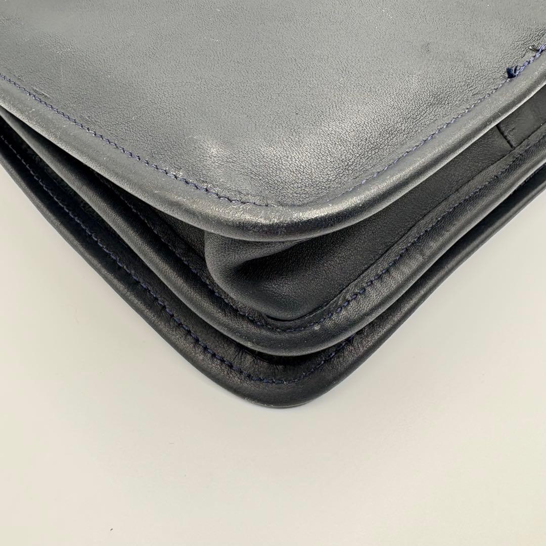 COACH オールドコーチ　9965 ネイビー　ターンロック　ショルダーバッグ