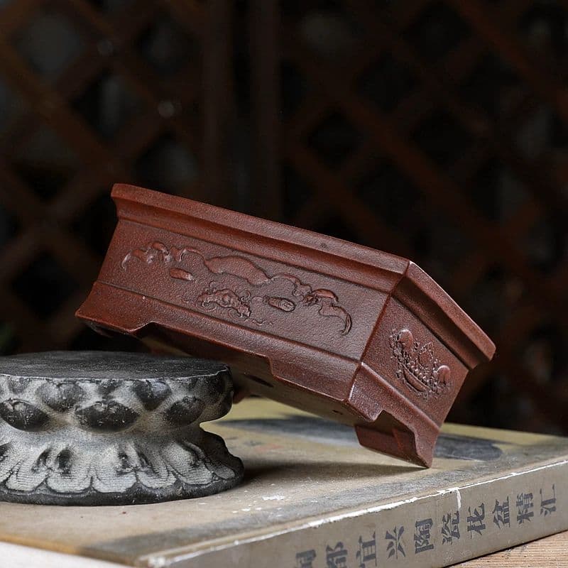 金玉満堂紫砂鉢 多肉植物鉢 紫砂鉢 盆栽鉢 植木鉢 小品盆栽鉢 大品盆栽