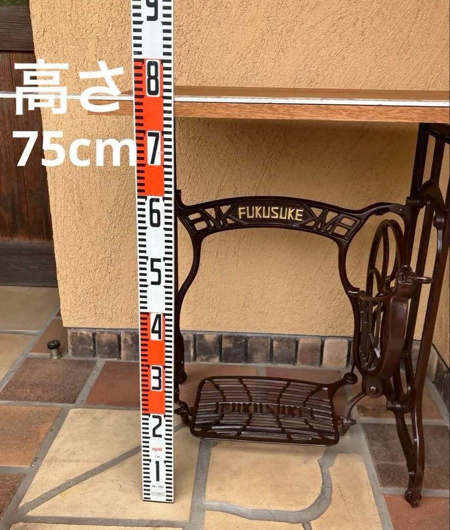 ミシンテーブル 天板はラワン材 FUKUSUKE ヴィンテージテーブル