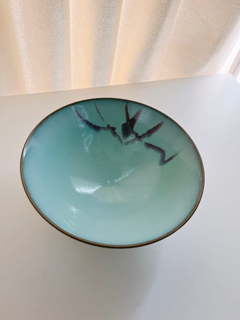 【未使用】小石原焼　人間国宝　福島善三　中野月白瓷　釣窯　鉢