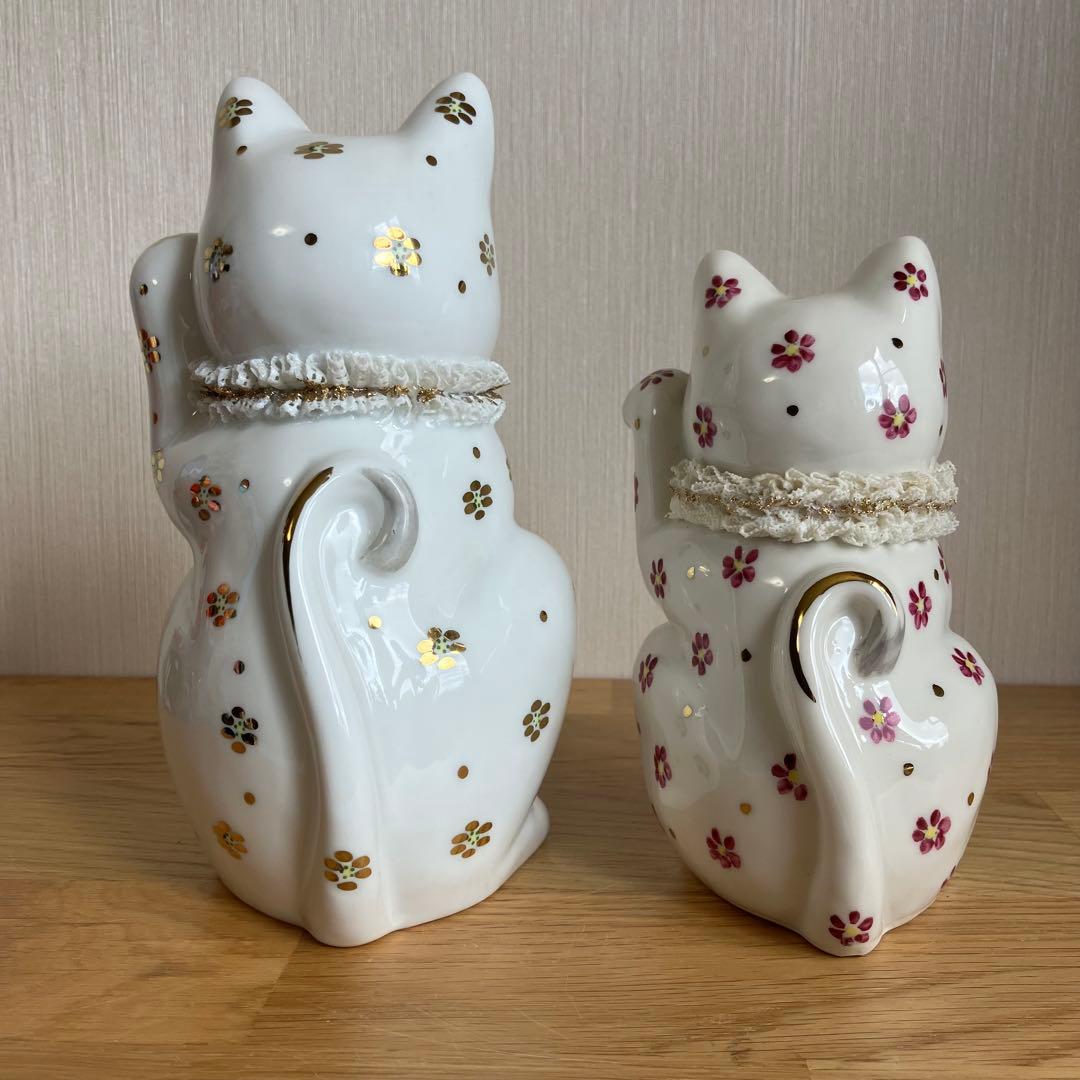 IRISH DRESDEN / ROYAL PORCELAIN 招き猫 陶器製