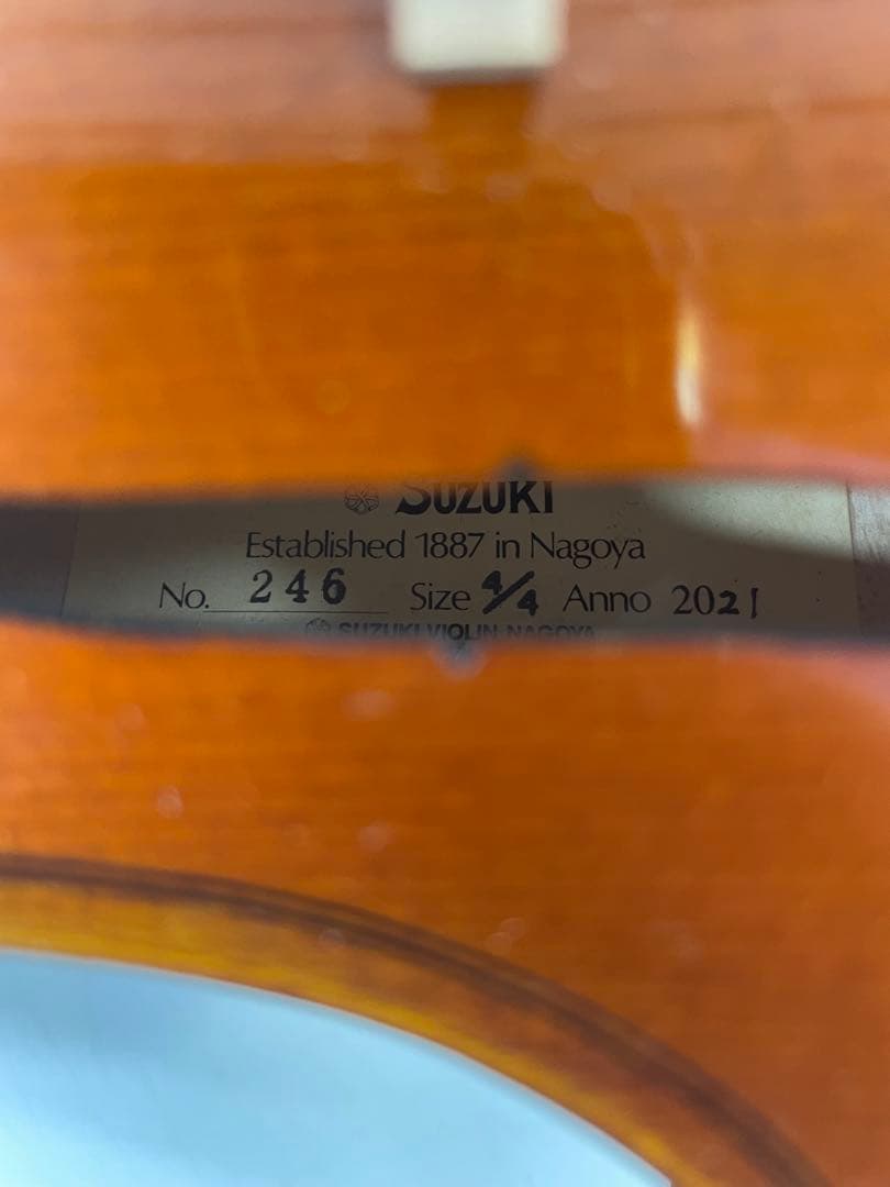 Suzuki No.246 4/4 ANNO 2021製 バイオリン セット美品
