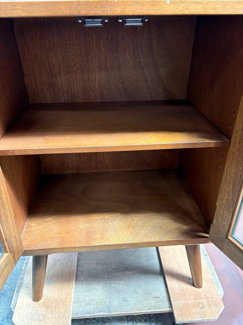 未使用品 萩原 アンティーク調キャビネット 横幅50 奥行35 高さ85-割引