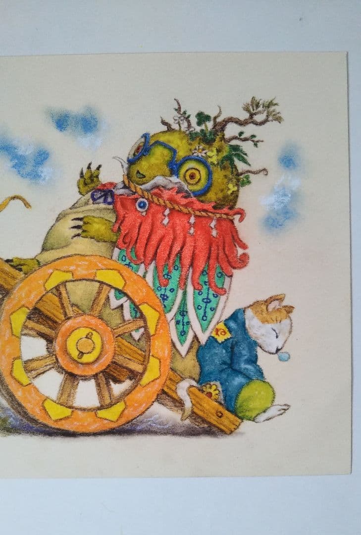 【原画（額縁無し）】『ボンサイ様』（盆栽　苔　植物　五穀豊穣　お米）