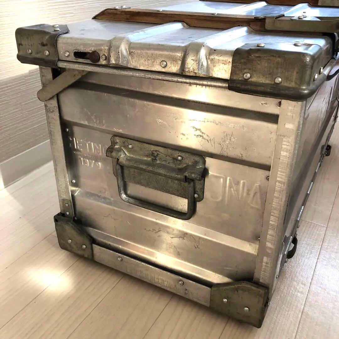 希少サイズ】アルミコンテナ ビンテージ 折り畳み ユーゴスラビア製